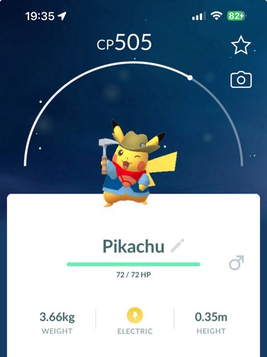 Pikachu excavator fossil - pikachu,